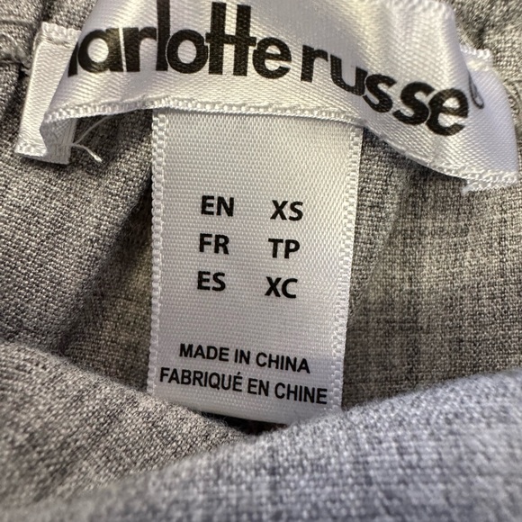 Charlotte Russe High Waist Gray Shorts - Picture 4 of 6